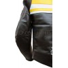 Nexx Unlimited Black & Yellow Motorcycle Leather Jacket 